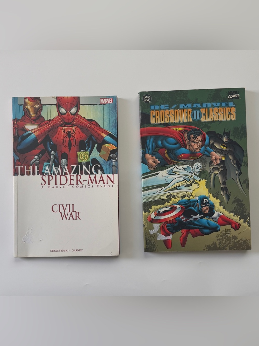 Marvel Hardcover Comic Set with White, Red & Green Covers